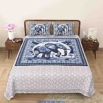 Royal-Blue-White-Printed 90x108